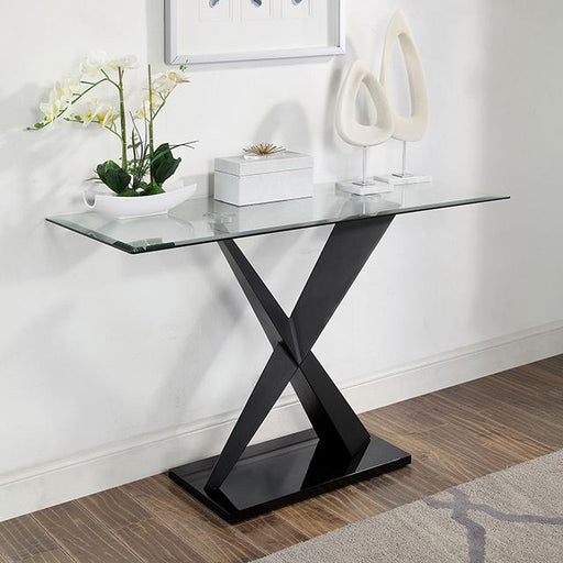 XANTHUS Sofa Table, Black - Furniture Stars (Chicago, IL)