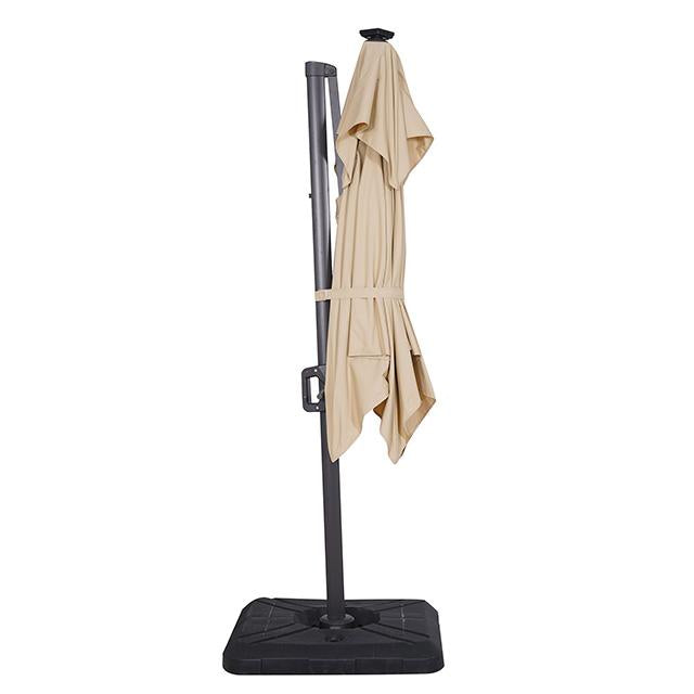 Xico 8 Ft Square Umbrella w/ Double Top w/ LED Light + 37" Large Base - Furniture Stars (Chicago, IL)