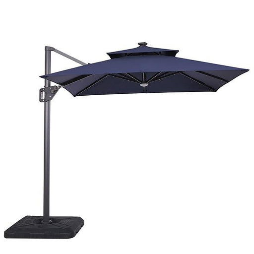 Xico 8 Ft Square Umbrella w/ Double Top w/ LED Light + 37" Large Base - Furniture Stars (Chicago, IL)