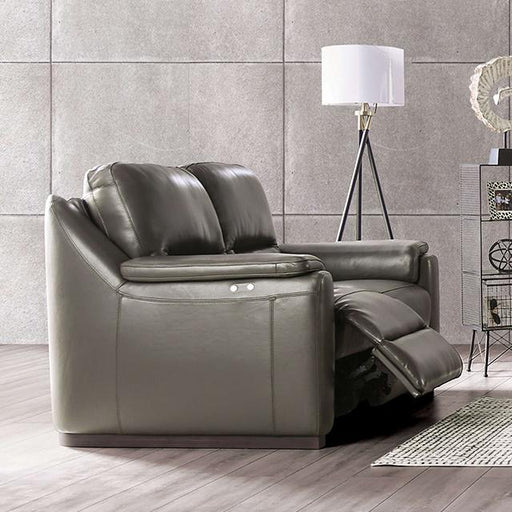 ALTAMURA Power Loveseat, Gray & Beige - Furniture Stars (Chicago, IL)