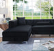 Amie Glam Gray & Black Sectional w/Storage - Furniture Stars (Chicago, IL)