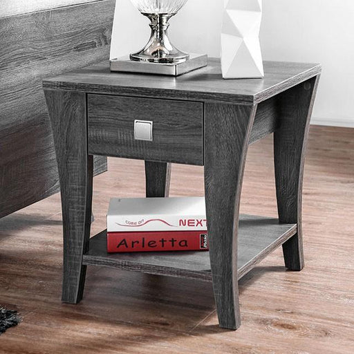 Amity Gray End Table - Furniture Stars (Chicago, IL)