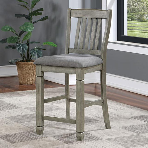 ANAYA Counter Ht. Chair (2/CTN), Gray/Lt. Gray - Furniture Stars (Chicago, IL)