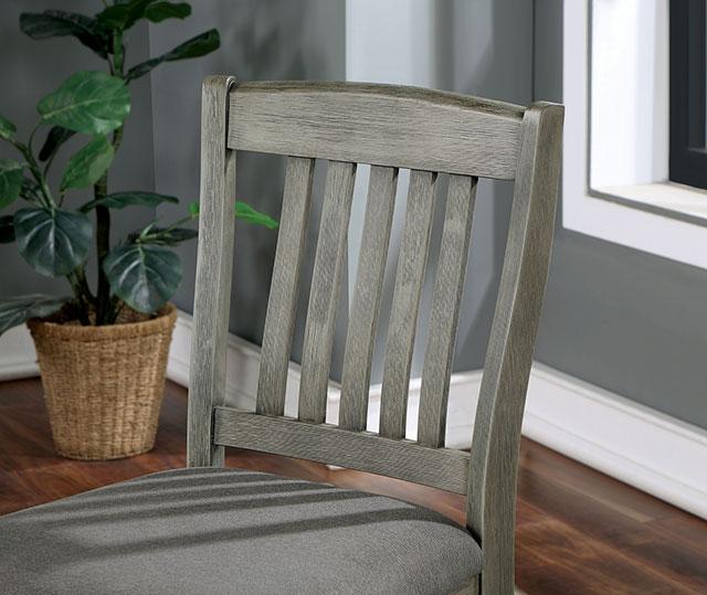ANAYA Counter Ht. Chair (2/CTN), Gray/Lt. Gray - Furniture Stars (Chicago, IL)