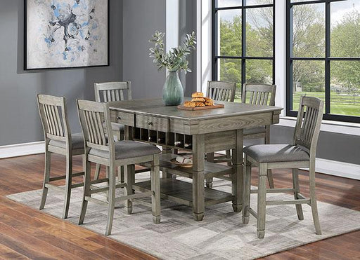 ANAYA Counter Ht. Chair (2/CTN), Gray/Lt. Gray - Furniture Stars (Chicago, IL)