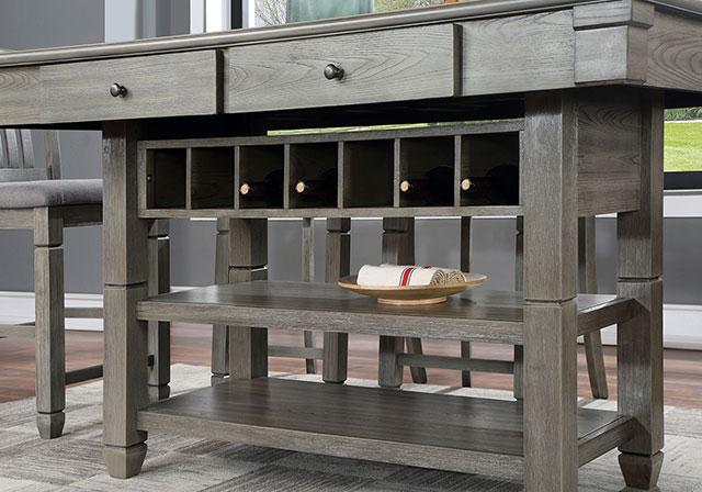 ANAYA Counter Ht. Table, Gray - Furniture Stars (Chicago, IL)