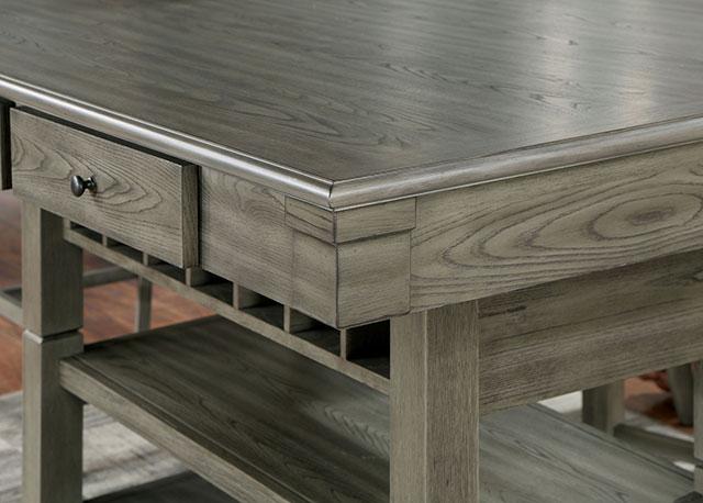 ANAYA Counter Ht. Table, Gray - Furniture Stars (Chicago, IL)