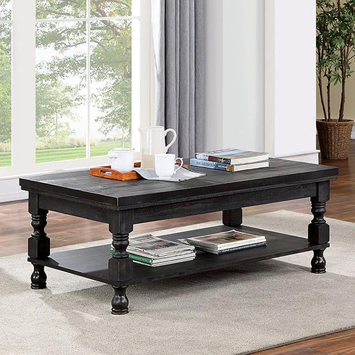 CALANDRA Coffee Table, Antique Black - Furniture Stars (Chicago, IL)