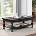 CALANDRA Coffee Table, Antique Black - Furniture Stars (Chicago, IL)