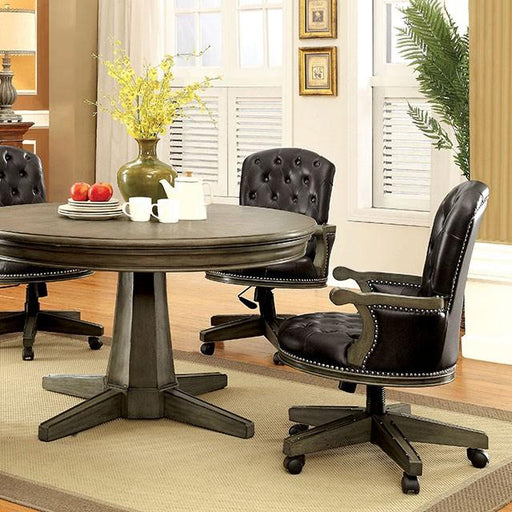YELENA Gray Game Table - Furniture Stars (Chicago, IL)