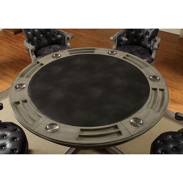 YELENA Gray Game Table - Furniture Stars (Chicago, IL)