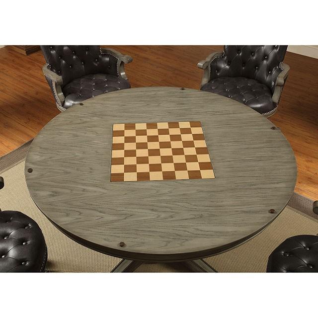 YELENA Gray Game Table - Furniture Stars (Chicago, IL)