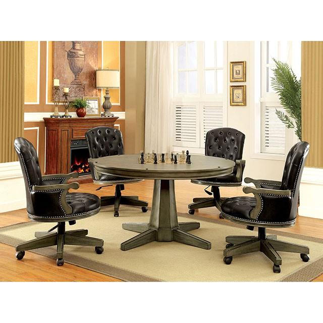 YELENA Gray Game Table - Furniture Stars (Chicago, IL)