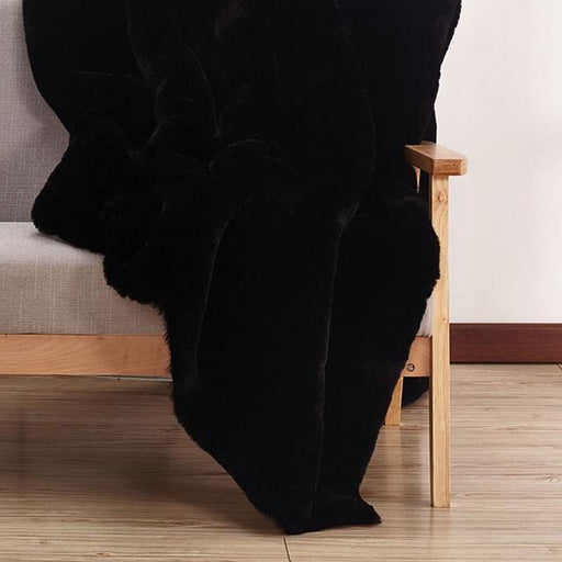 Caparica Black Throw, Black - Furniture Stars (Chicago, IL)