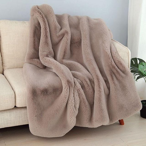 Caparica Blush Throw, Blush - Furniture Stars (Chicago, IL)