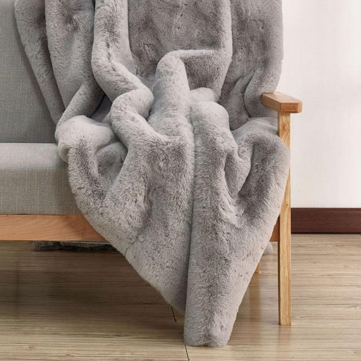 Caparica Silver Throw, Silver - Furniture Stars (Chicago, IL)