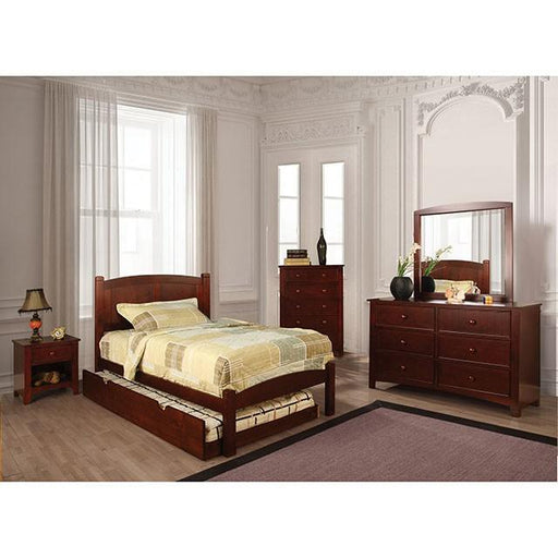 Cara Cherry Twin Bed - Furniture Stars (Chicago, IL)