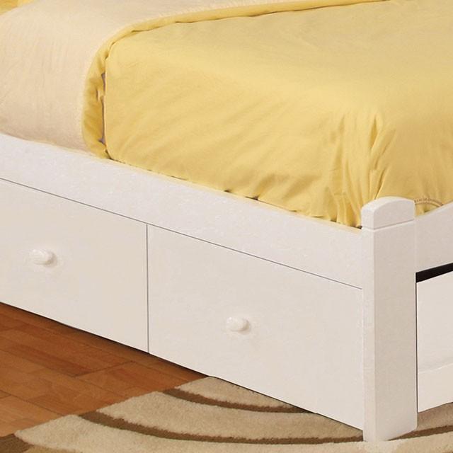 Caren White Twin Bed - Furniture Stars (Chicago, IL)