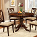 Carlisle Brown Cherry Round Dining Table - Furniture Stars (Chicago, IL)