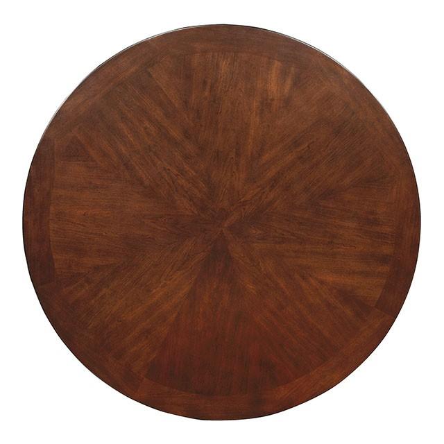 Carlisle Brown Cherry Round Dining Table - Furniture Stars (Chicago, IL)