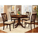 Carlisle Brown Cherry Round Dining Table - Furniture Stars (Chicago, IL)