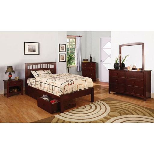 Carus Cherry Twin Bed - Furniture Stars (Chicago, IL)
