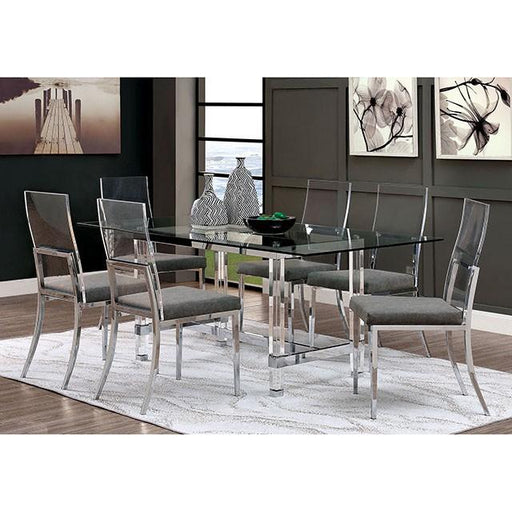 Casper Chrome Dining Table - Furniture Stars (Chicago, IL)