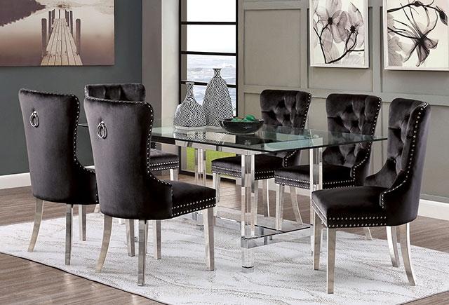 Casper Chrome Dining Table - Furniture Stars (Chicago, IL)