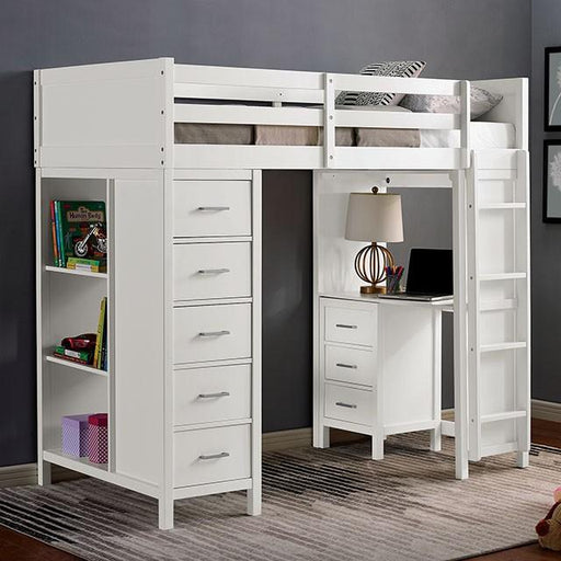 CASSIDY Twin Loft Bed w/ Drawers - Furniture Stars (Chicago, IL)
