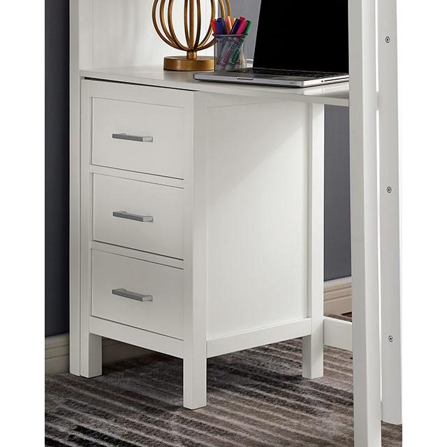 CASSIDY Twin Loft Bed w/ Drawers - Furniture Stars (Chicago, IL)