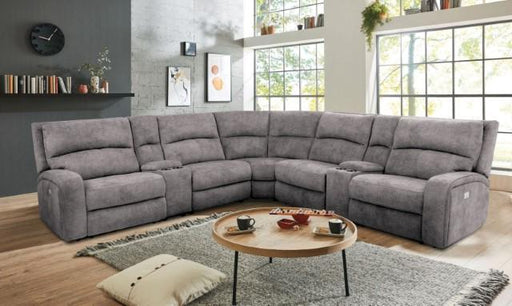 APOSTOLOS Power Sectional, Light Gray - Furniture Stars (Chicago, IL)