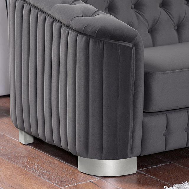 CASTELLON Chair, Dark Gray - Furniture Stars (Chicago, IL)