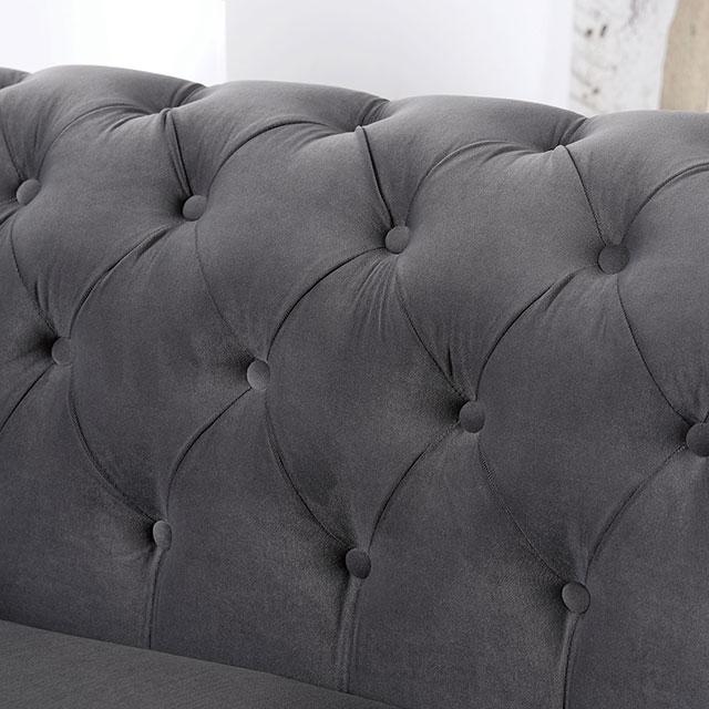 CASTELLON Chair, Dark Gray - Furniture Stars (Chicago, IL)