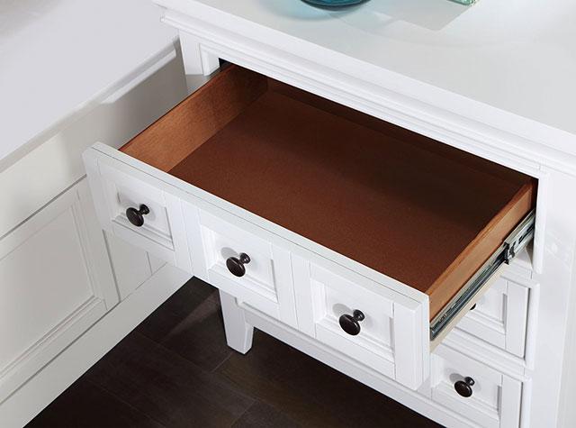 CASTILE Night Stand w/ USB, White - Furniture Stars (Chicago, IL)