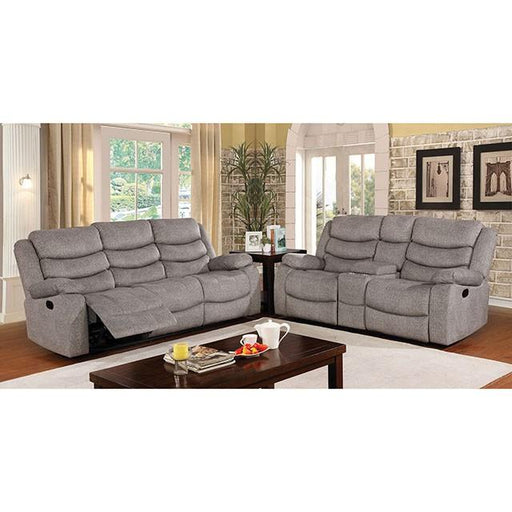 Castleford Light Gray Console Love Seat - Furniture Stars (Chicago, IL)