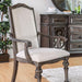 ARCADIA Rustic Natural Tone/ Ivory Arm Chair (2/CTN) - Furniture Stars (Chicago, IL)