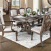 ARCADIA Rustic Natural Tone, Ivory Dining Table - Furniture Stars (Chicago, IL)