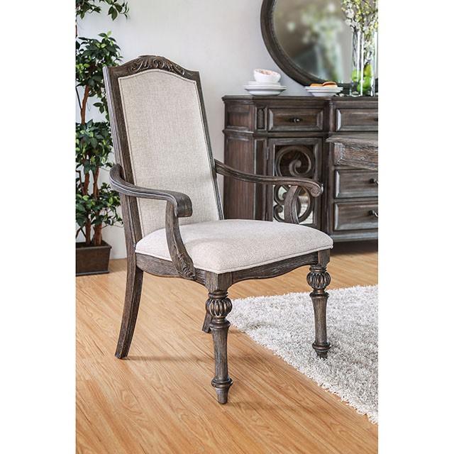 ARCADIA Rustic Natural Tone, Ivory Dining Table - Furniture Stars (Chicago, IL)
