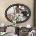ARCADIA Rustic Natural Tone Mirror, Oval - Furniture Stars (Chicago, IL)
