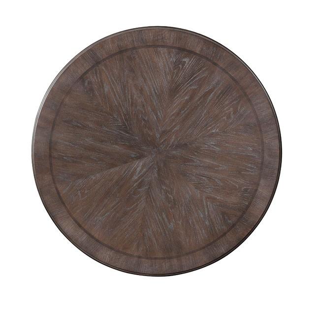 Arcadia Rustic Natural Tone Round Dining Table - Furniture Stars (Chicago, IL)