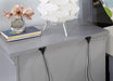 CASTLILE Night Stand w/ USB, Gray - Furniture Stars (Chicago, IL)