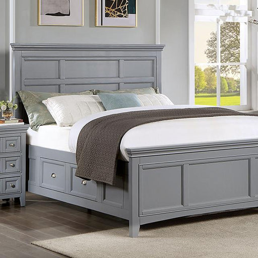 CASTLILE Queen Bed, Gray - Furniture Stars (Chicago, IL)