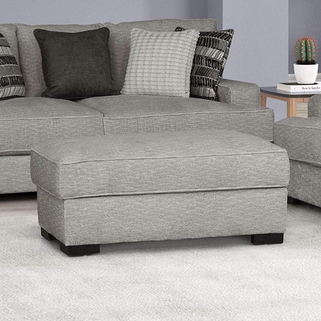 ARDENFOLD Ottoman, Beige & Gray - Furniture Stars (Chicago, IL)