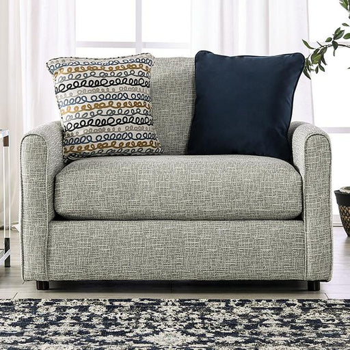 CHANCERY Chair & Half, Gray/Navy - Furniture Stars (Chicago, IL)