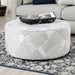 CHANCERY Ottoman, Gray/Navy - Furniture Stars (Chicago, IL)