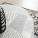 CHANCERY Ottoman, Gray/Navy - Furniture Stars (Chicago, IL)