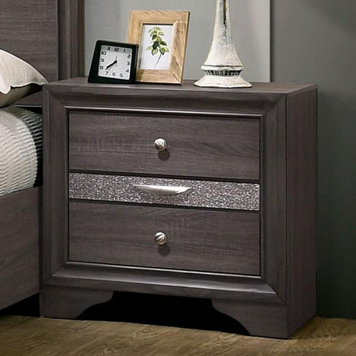 Chrissy Gray Night Stand - Furniture Stars (Chicago, IL)