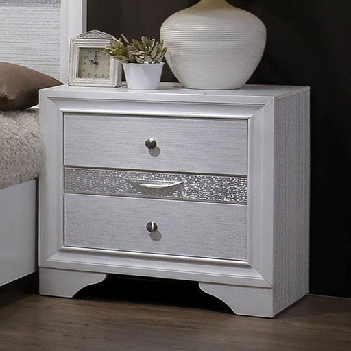 Chrissy White Night Stand - Furniture Stars (Chicago, IL)