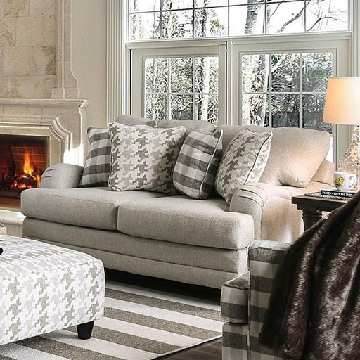 Christine Light Gray Love Seat - Furniture Stars (Chicago, IL)