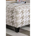 Christine Light Gray/Pattern Ottoman - Furniture Stars (Chicago, IL)
